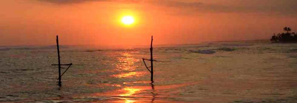 Sonnenuntergang in Sri Lanka - entspannen Sie sich