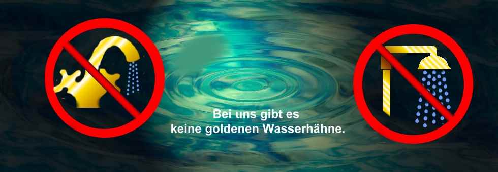 goldene Wasserhähne braucht man nicht wirklich, oder?